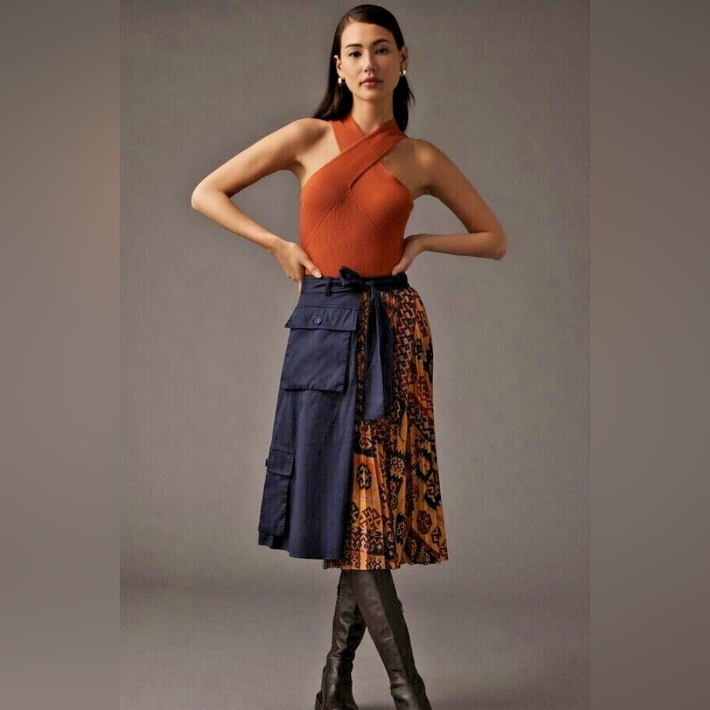 Eva Franco Pleated Cargo Skirt FINAL PRICE